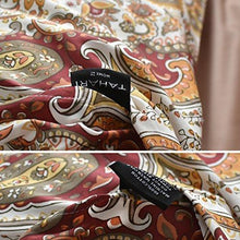 Load image into Gallery viewer, Tahari Home Duvet Quilt Cover Bohemian Style Moroccan Paisley Damask Medallion Print Cotton Sateen 3 Piece Bedding Set (Queen, Rust Copper)
