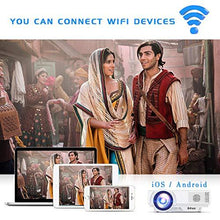 Load image into Gallery viewer, Jinhoo WiFi Projector, [100" Projector Screen Included] 6500L Outdoor Movie Projector, 1080P Supports Synchronize Smartphone Screen by WiFi/USB Cable for Home Entertainment
