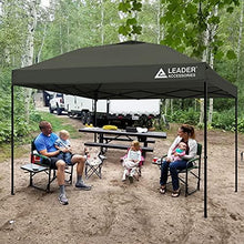 Load image into Gallery viewer, Leader Accessories Pop Up Canopy Tent 10'x10' Canopy Instant Canopy Shelter Straight Leg Including Wheeled Carry Bag,Grey
