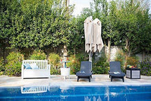Load image into Gallery viewer, KETER Denali 30 Gallon Resin Deck Box for Patio Furniture, Pool Accessories, and Storage for Outdoor Toys, Grey/Black
