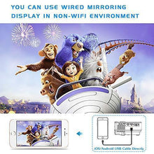Load image into Gallery viewer, Jinhoo WiFi Projector, [100" Projector Screen Included] 6500L Outdoor Movie Projector, 1080P Supports Synchronize Smartphone Screen by WiFi/USB Cable for Home Entertainment
