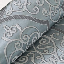 Load image into Gallery viewer, Madison Park Cozy Bed in a Bag Comforter, Traditional Luxe Jacquard Design All Season Down Alternative Cover with Complete Sheet Set, Queen(90"x92"), LaVine, Blue 12 Piece
