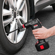Load image into Gallery viewer, Ontel Air Hawk Pro Automatic Cordless Tire Inflator Portable Air Compressor, Easy to Read Digital Pressure Gauge, Built In LED Light
