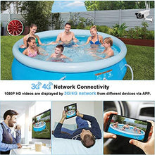 Load image into Gallery viewer, Security Camera Outdoor 3G/4G Cameras with 1080P for Night Vision 4G Cellular Camera with Motion Detection Alert for Home Security 4G Surveillance Cameras with 2 Way Audio for All 4G LTE Versions
