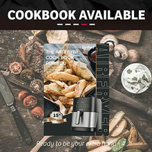 Load image into Gallery viewer, ignited Air Fryer, 5.5/7.5 Quart Large, 1700-Watt Oilless Cooker, LED Digital Touchscreen with Preset Buttons, Nonstick Frying Basket, Healthy Cookbook Included (Black)

