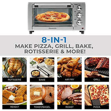 Load image into Gallery viewer, PowerXL Air Fryer Grill 8 in 1 Roast, Bake, Rotisserie, Electric Indoor Grill (6 Piece Accessory Pack), Stainless Steel
