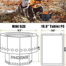 Load image into Gallery viewer, Patented Smokeless Fire Bowl Pit for Outdoor Wood Pellet Burning Spark with Portable Carrying Bag, Firepit Grill of Fireplace Stove for Picnic Camping Cooking on Beach - S
