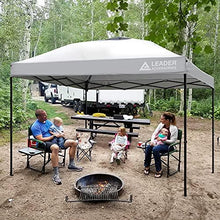 Load image into Gallery viewer, Leader Accessories Pop-Up Canopy Tent 10'x10' Canopy Instant Canopy Straight Leg Shelter with Wheeled Carry Bag, Silver
